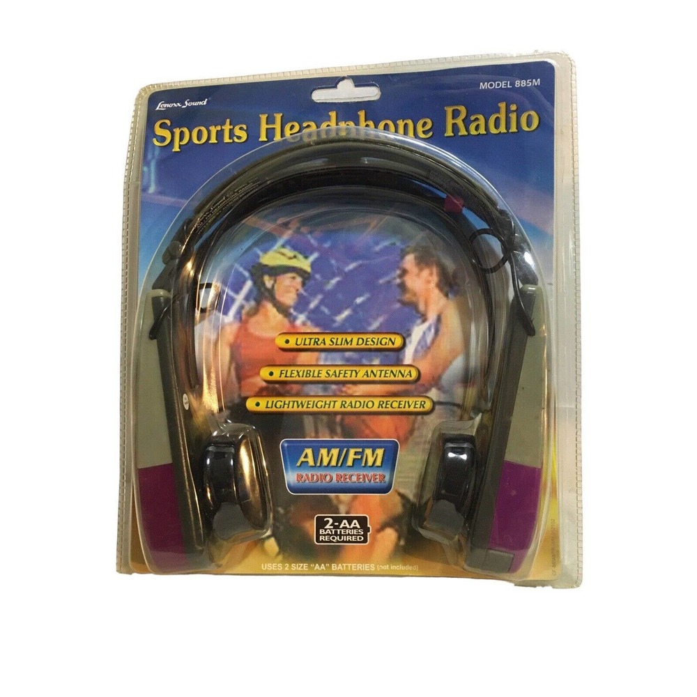 LENOXX SOUND SPORTS HEADPHONE AM FM RADIO MODEL 885M LIGHT WEIGHT NEW SEALED